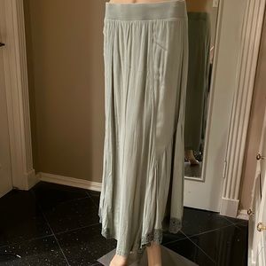 Casual pale olive green skirt, NWT,